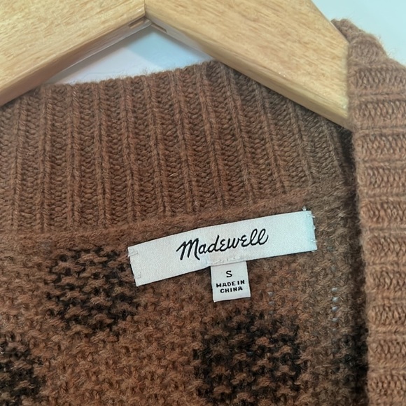 Madewell Merino Wool leopard dot Cardigan Small - Picture 5 of 7